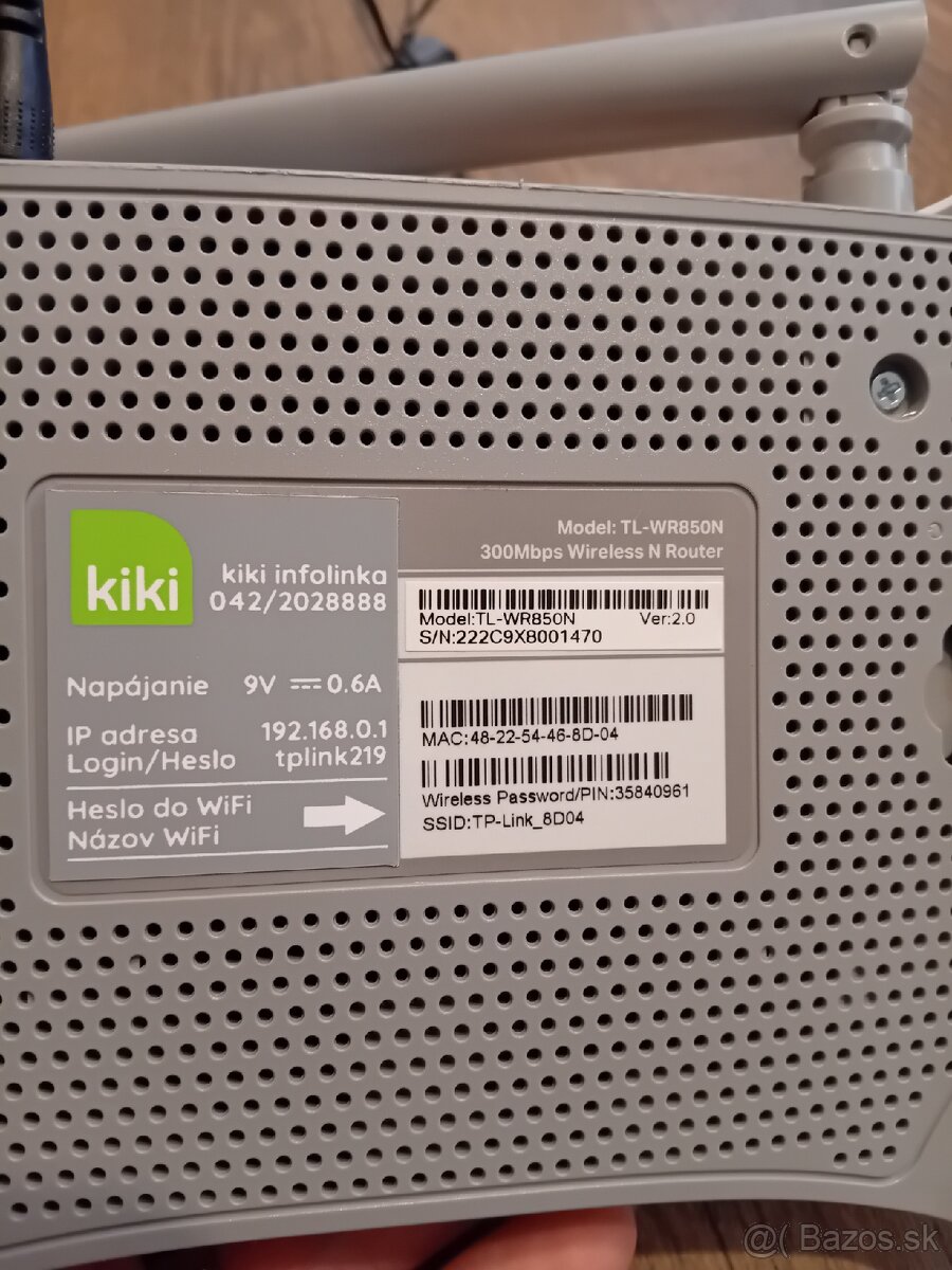 WiFi router TP - link Model TL-WR850N - 2