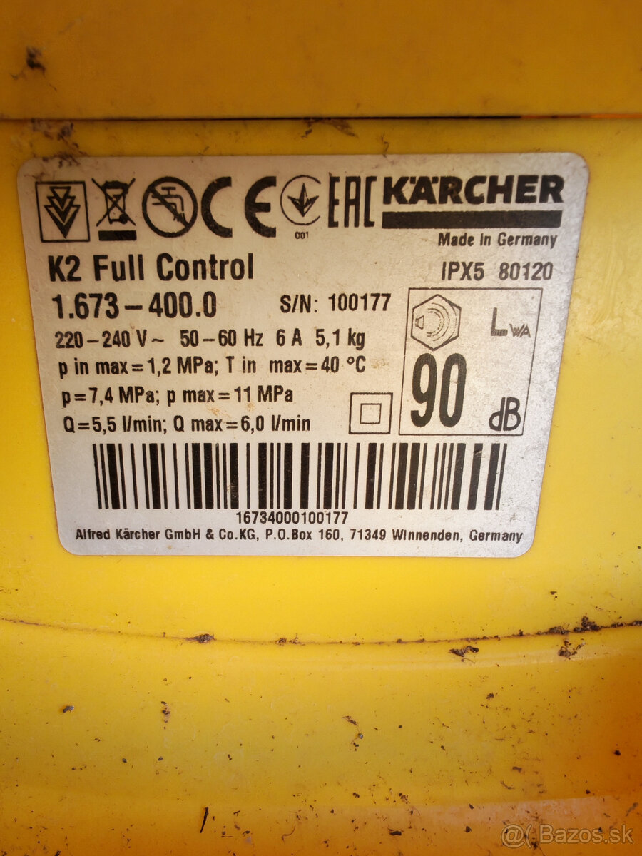 Predám Kärcher K2 Full Control - 2