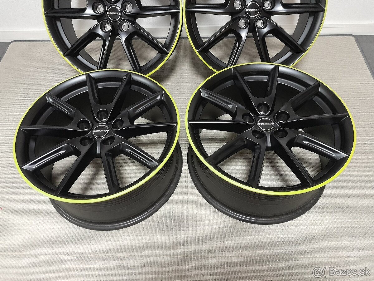 Alu disky R18 5x112 Et44 8J Borbet Audi Vw Škoda Seat - 2