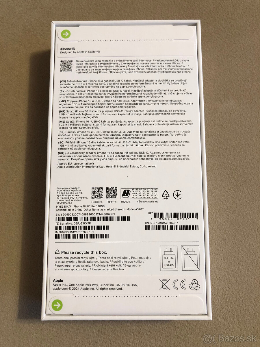 Iphone 16, 128gb, biely - 2