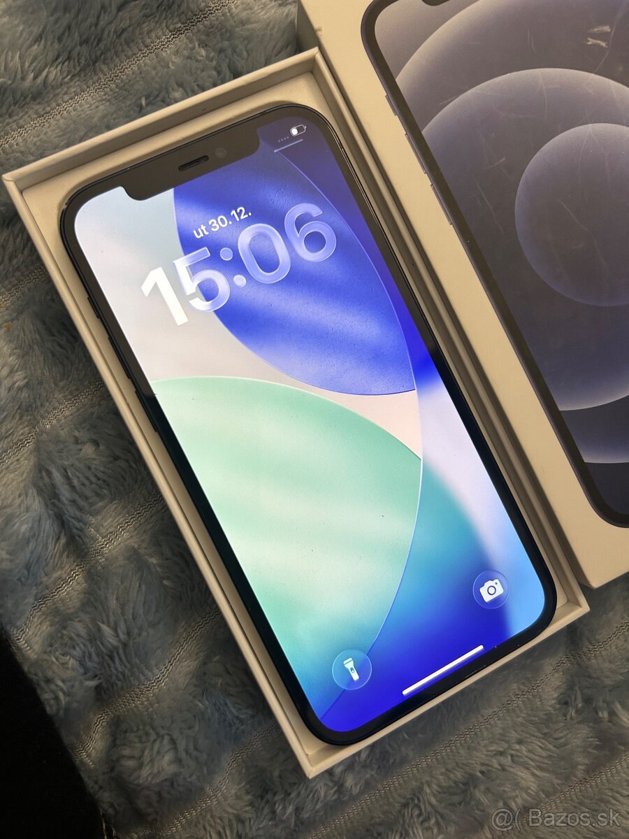 Iphone 12 64GB black - 100% batéria - 2