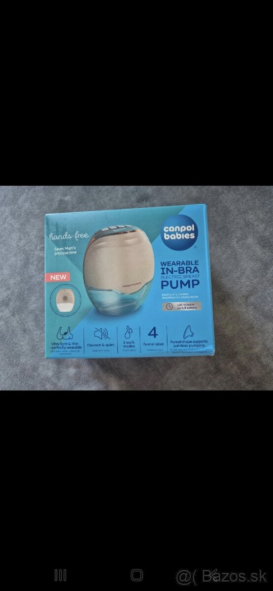 Odsávačka mlieka canpol babies hands free - 2