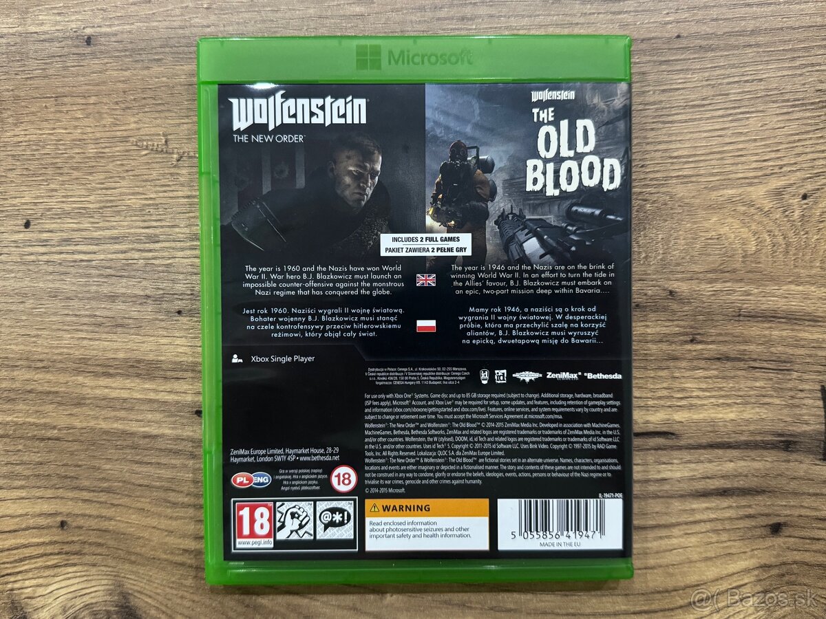 Hra Xbox One - Wolfenstein The New Order + The Old Blood - 2