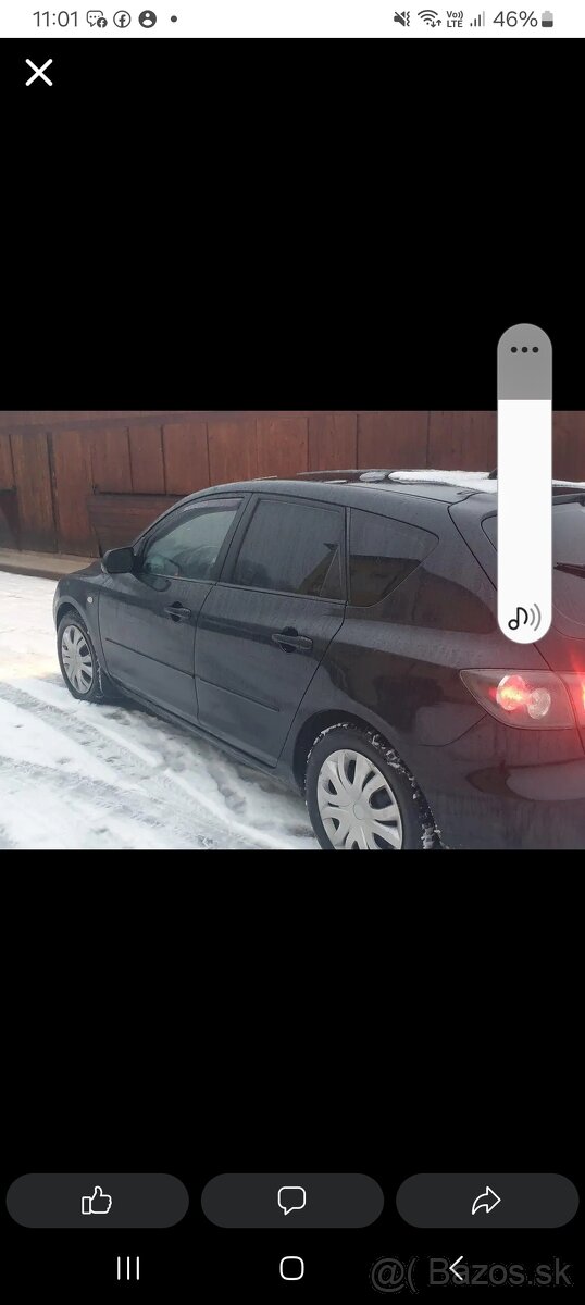 Predám mazda 3 1.6.TDI - 2