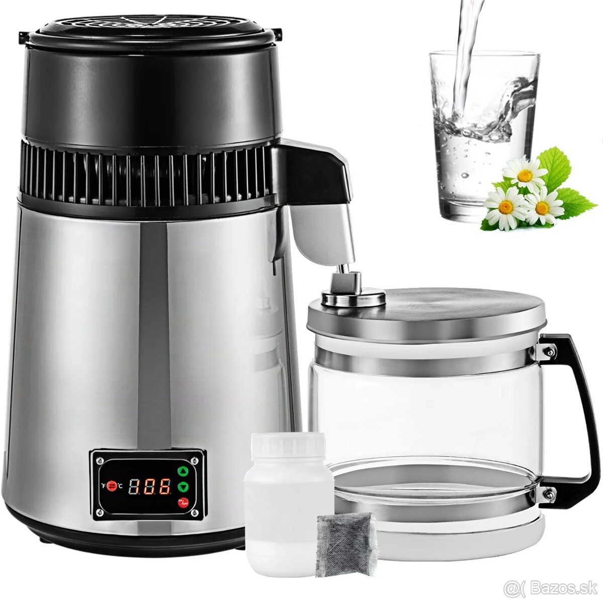 Destilátor vody - 4 l - sklenený džbán - 2