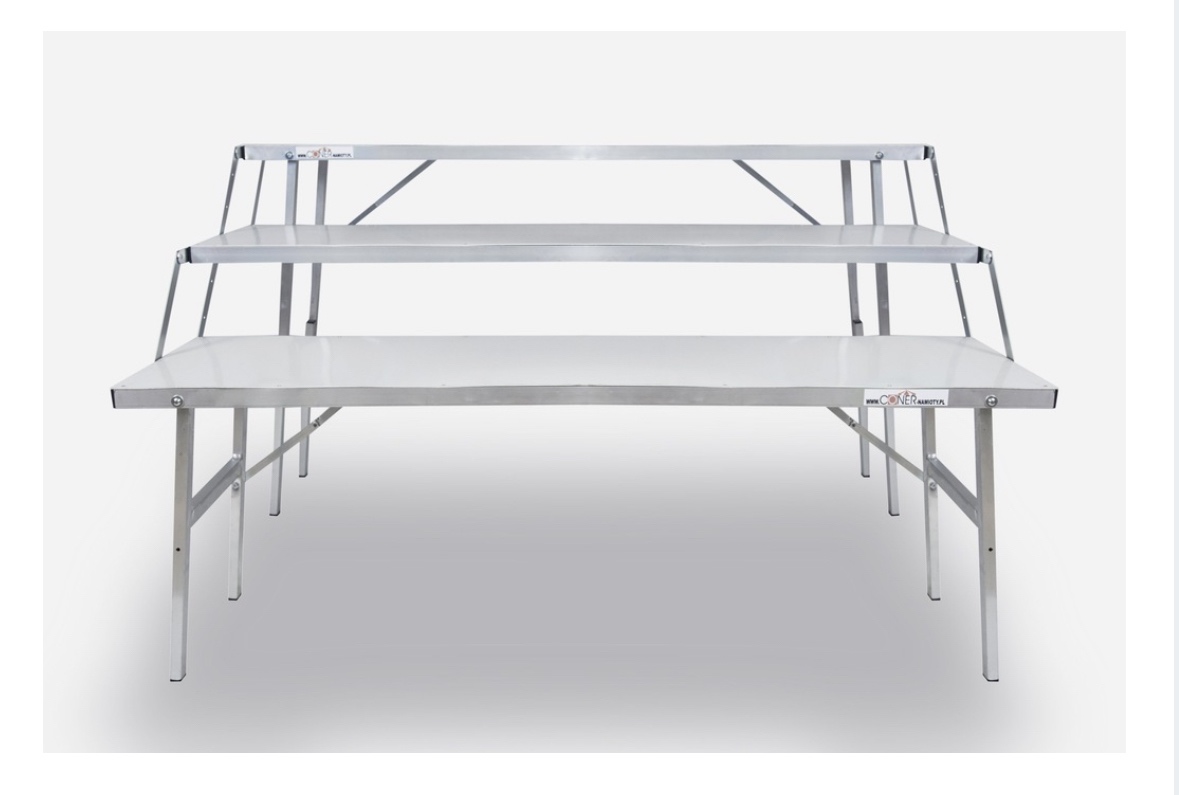 Predajný rozkladací stôl poschodový - 2