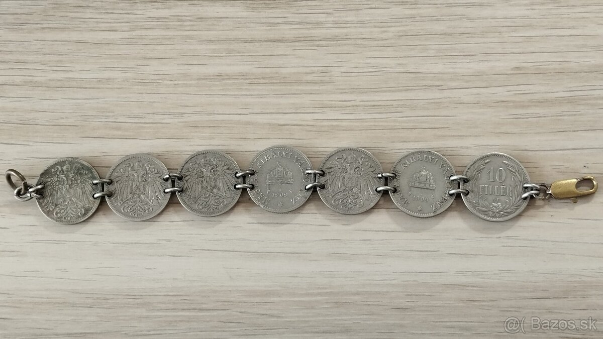 Patriotický náramek z mincí RU - 2