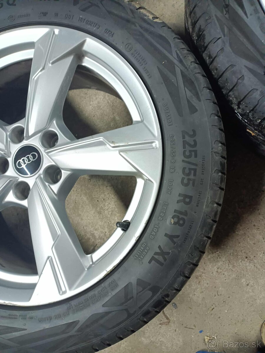 4ks alu disky orig. Audi 5x112 R18 letné 6mm 225/55 r18 - 2
