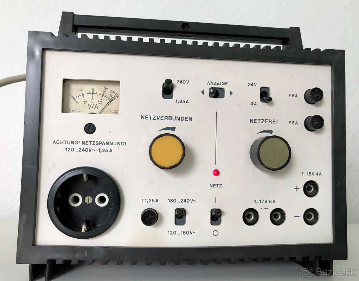 Nemecky prenosny regulovatelny zdroj AC aj DC - - 2