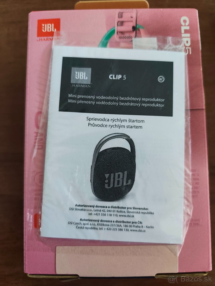 Predám bluetooth reproduktor JBL clip 5 - 2
