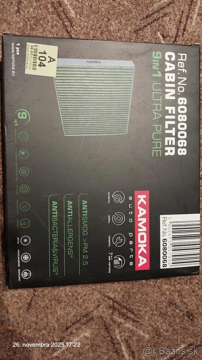 Kabínové filtre - 2