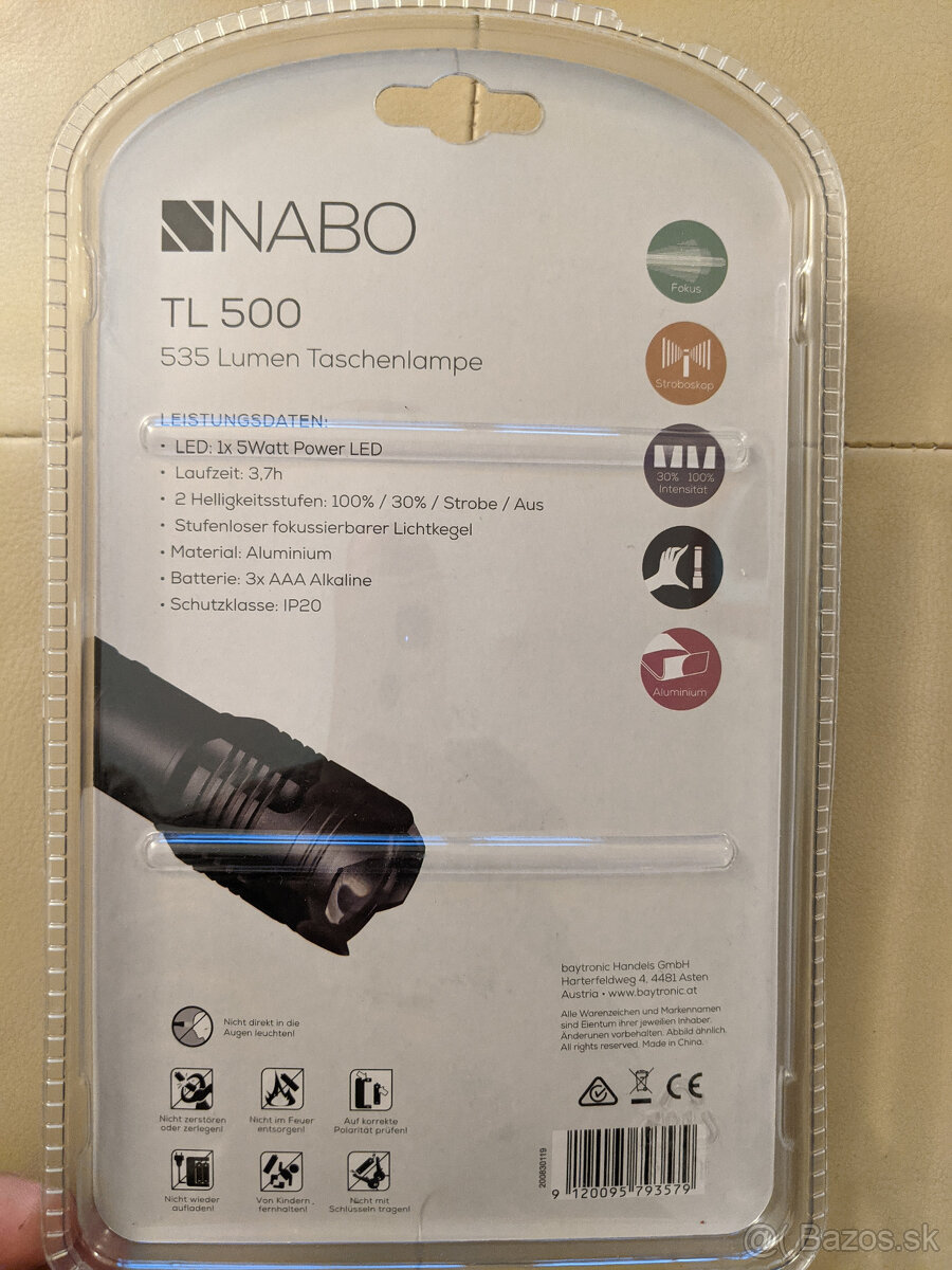 Nové rozne LED baterky, 4 ks. - 2