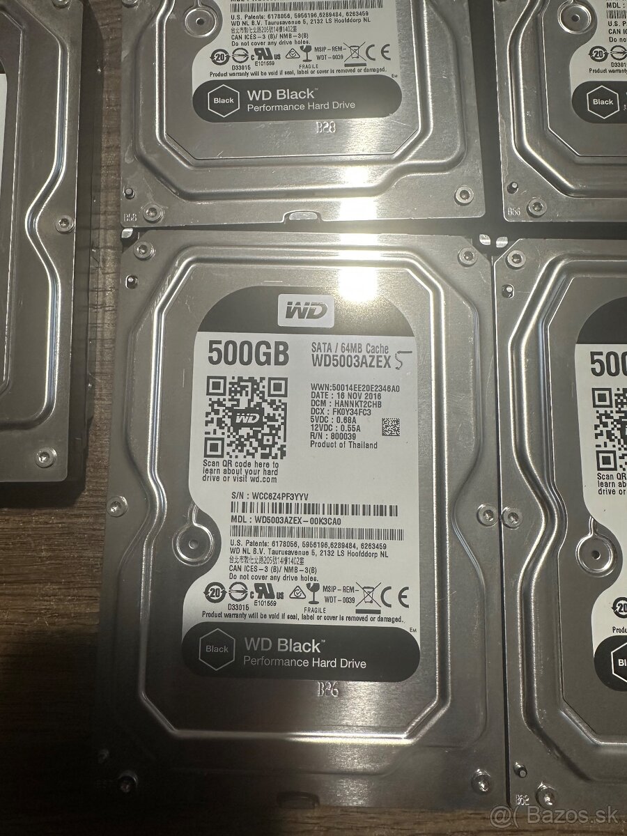 HDD WD 500GB 3,5” SATA 64MB - 2
