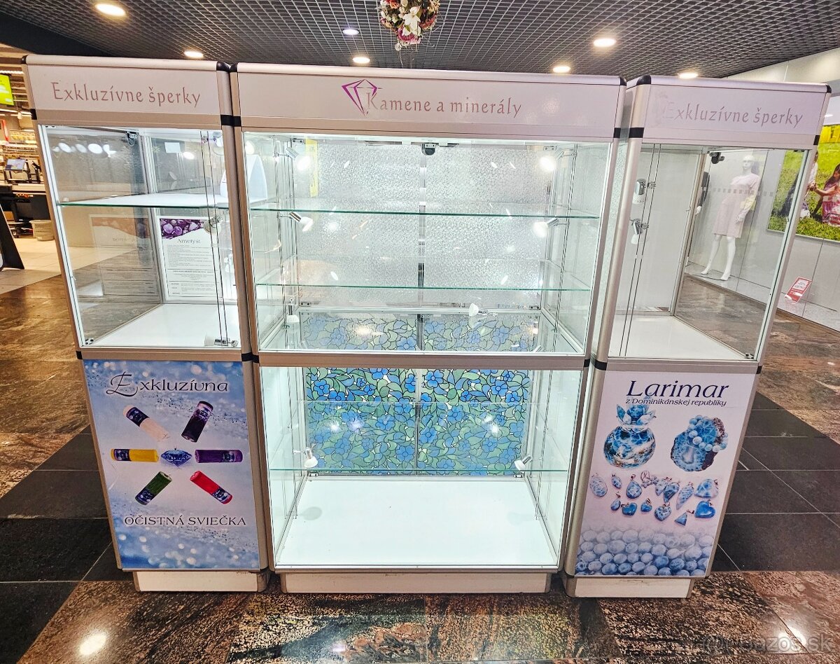 Kiosk, predajny stánok do OC, vitríny, sklenena vitrina - 2