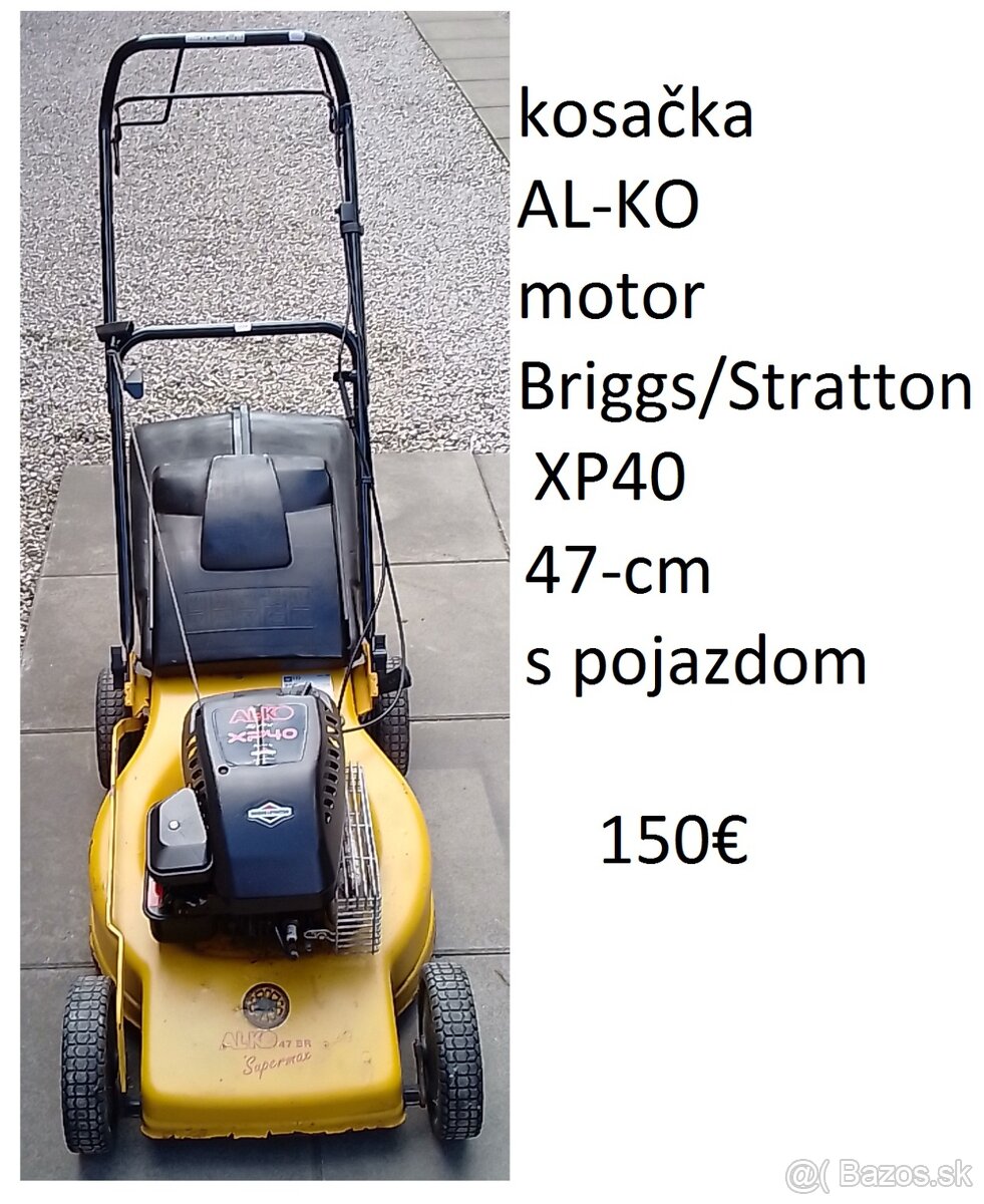 predám kosačku ALKO s štartérom,pojazdom aj košom - 2