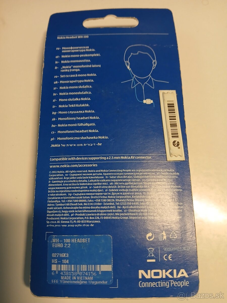 Nokia Headset WH-100 Nepoužité - 2