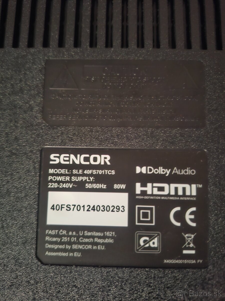 Predám VIDAA smárt TV Sencor - 2