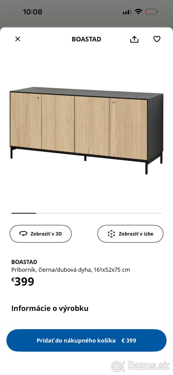 Pribornik skrinka ikea BOASTAD - 2
