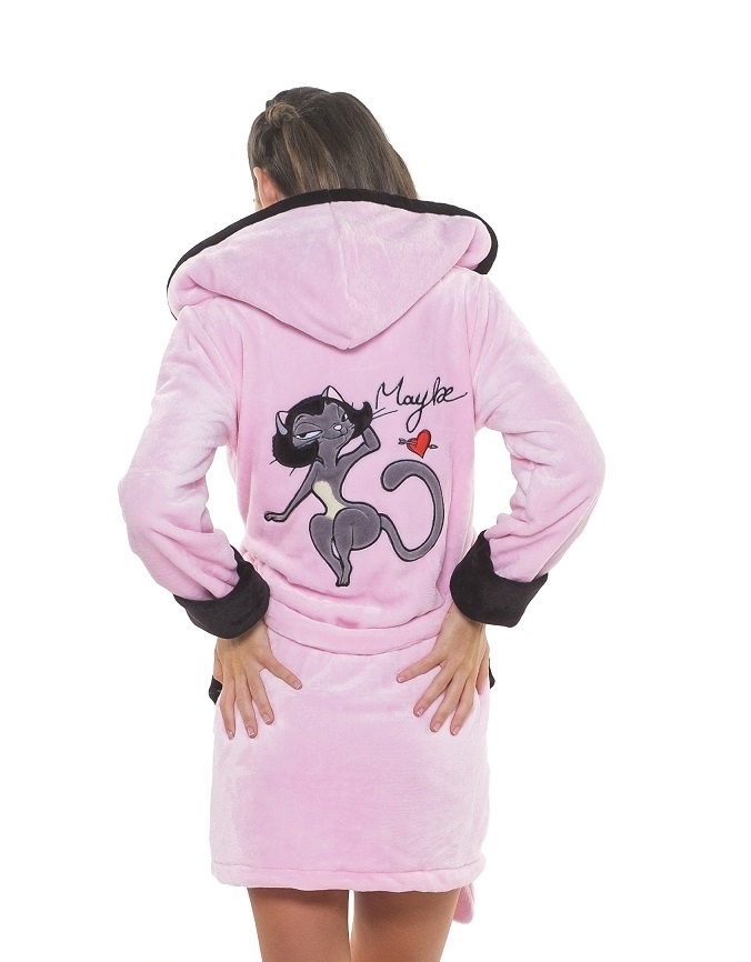 Stylovy damsky kvalitny ruzovy zupan s vysivanym motivom - 2