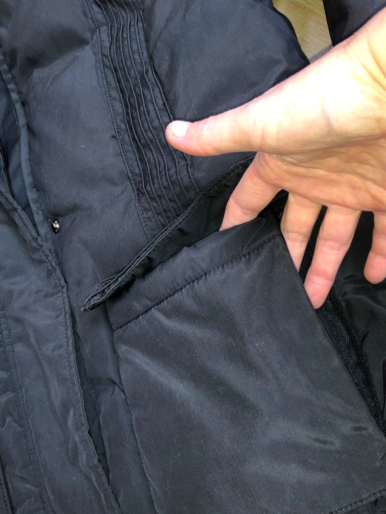 tepla bunda, husacie paperie,vel M - 2