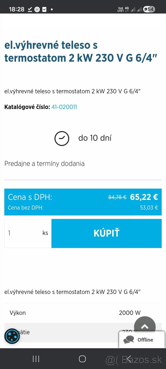 Špirála s termostatom - 2