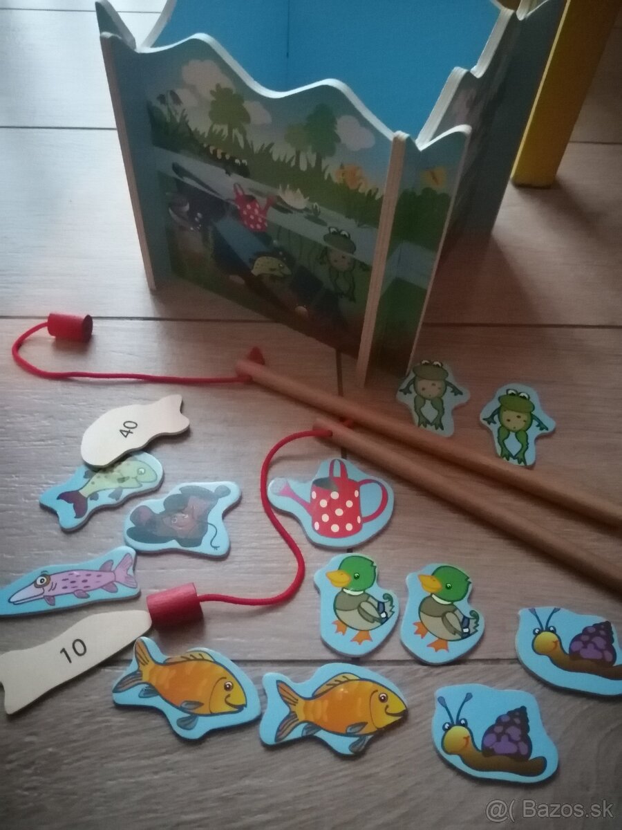 Drevená hra lov na udicu - 2