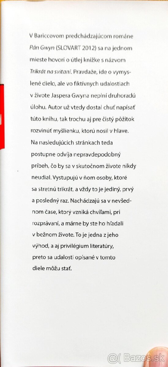 Alessandro Baricco: Trikrát na svitaní - 2