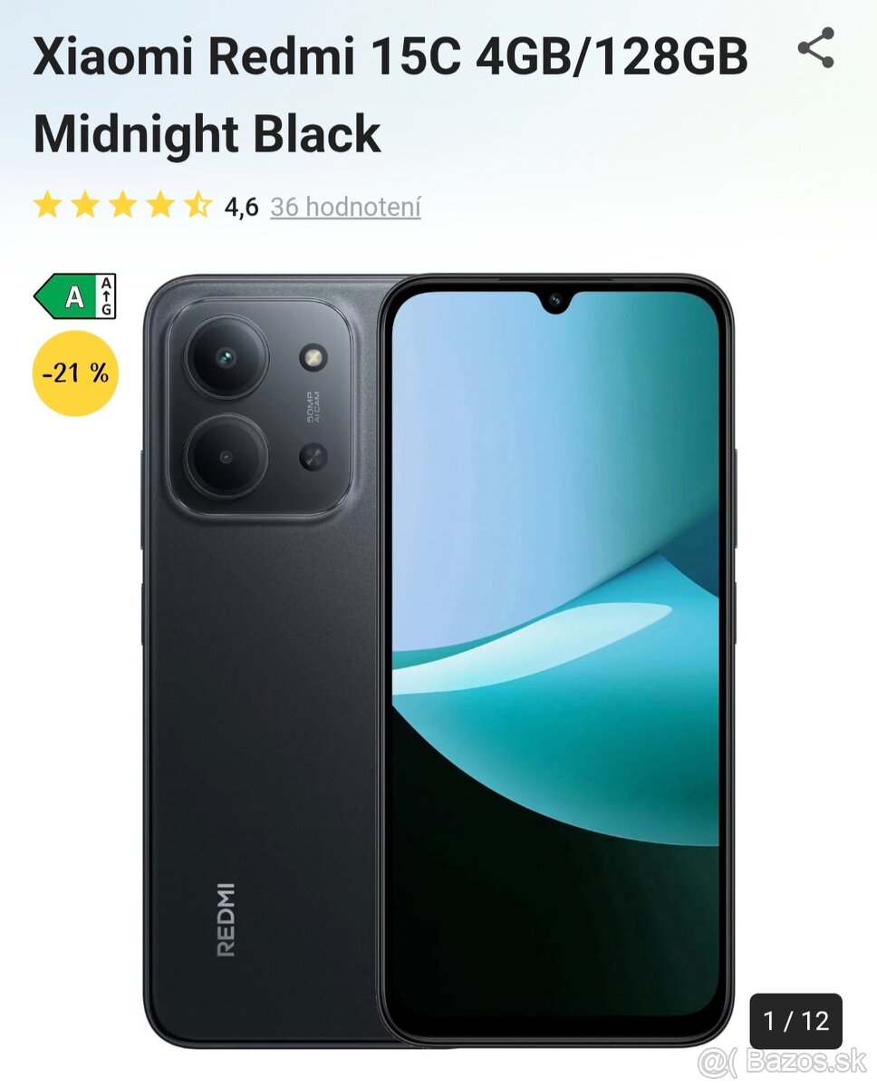 Predám Xiaomi Redmi 15C - 2