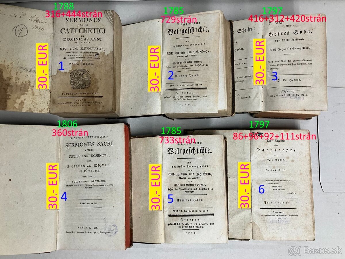 1600 - 1700 veľmi staré knihy - 2