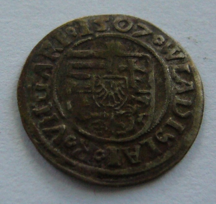 Denár Vladislav II. 1507 K-H - 2