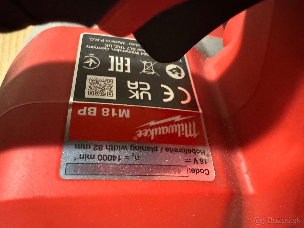 MILWAUKEE M18 BP-0 M18™ hoblík - 2