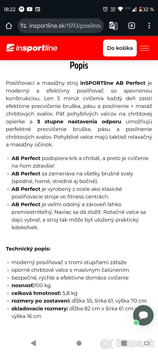 Posilňovač brušných svalov - 2