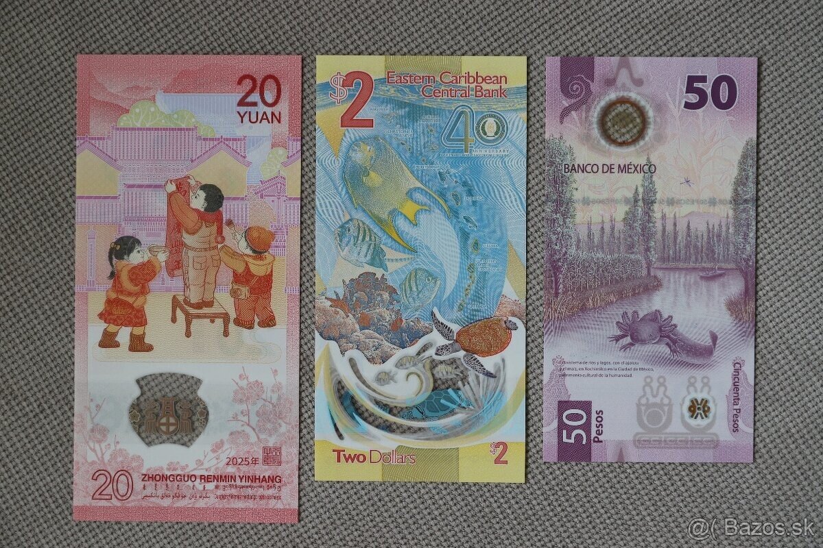 Unc bankovky (vertikal) polymer - 2
