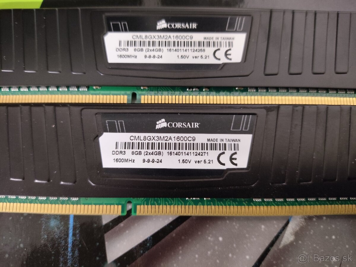 Corsair DDR3 2x4GB 1600MHz - 2