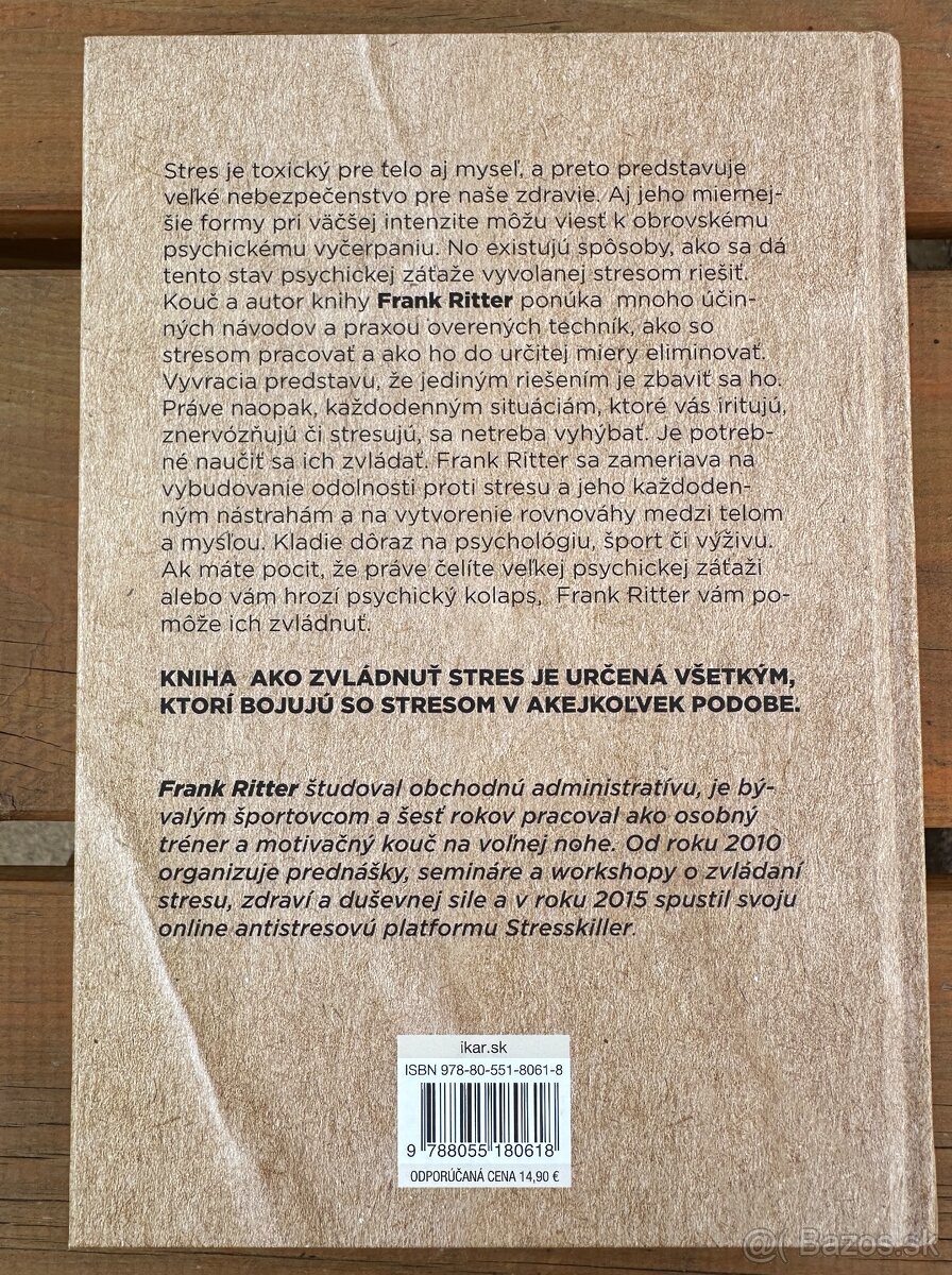 "NOVÁ" Kniha Ako zvládnuť stres /Frank Ritter/ za 7EUR - 2