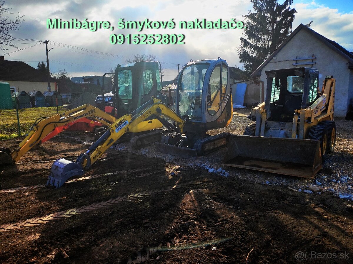 🔥 Prenájom - požičanie minibágrov a nakladačov.🔥 - 2