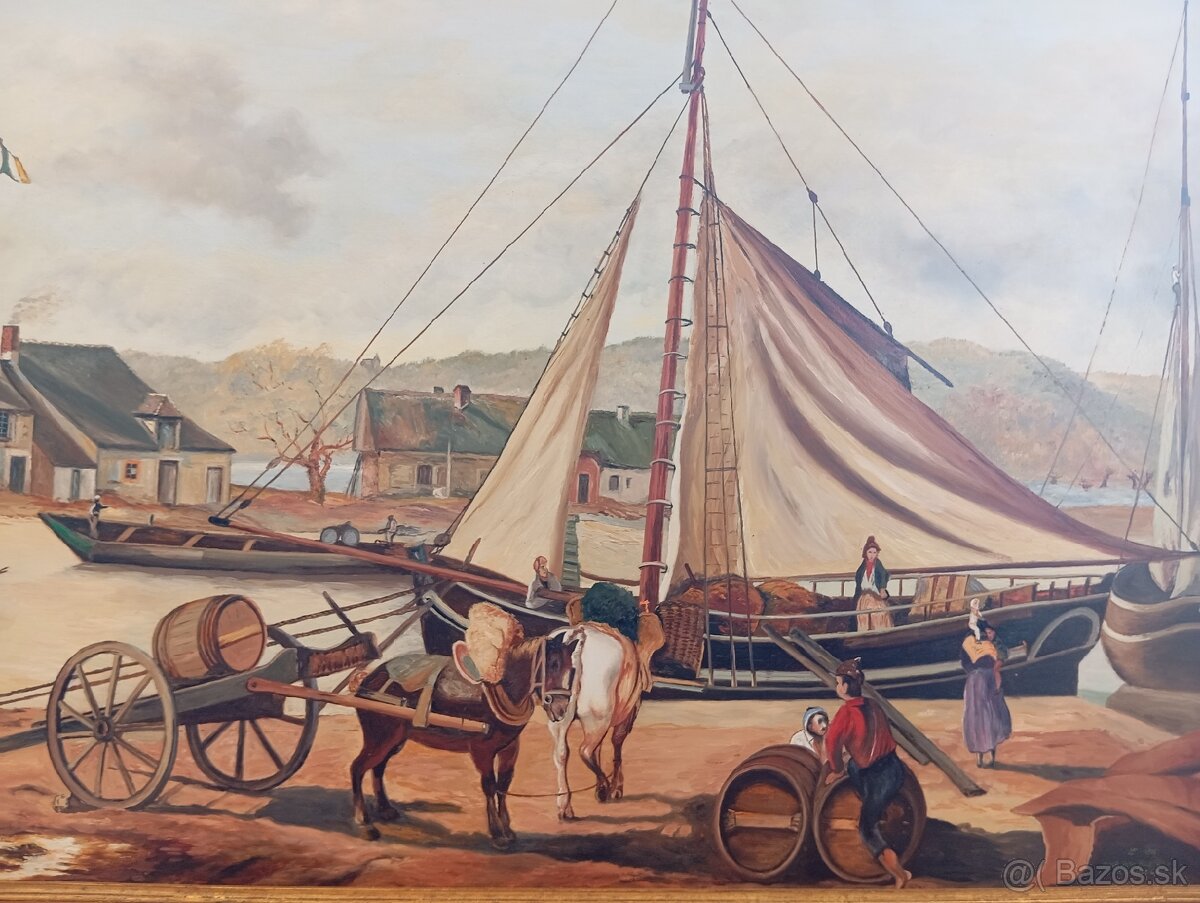 Obrovský krásny maľovaný obraz 120 x 84 cm - 2