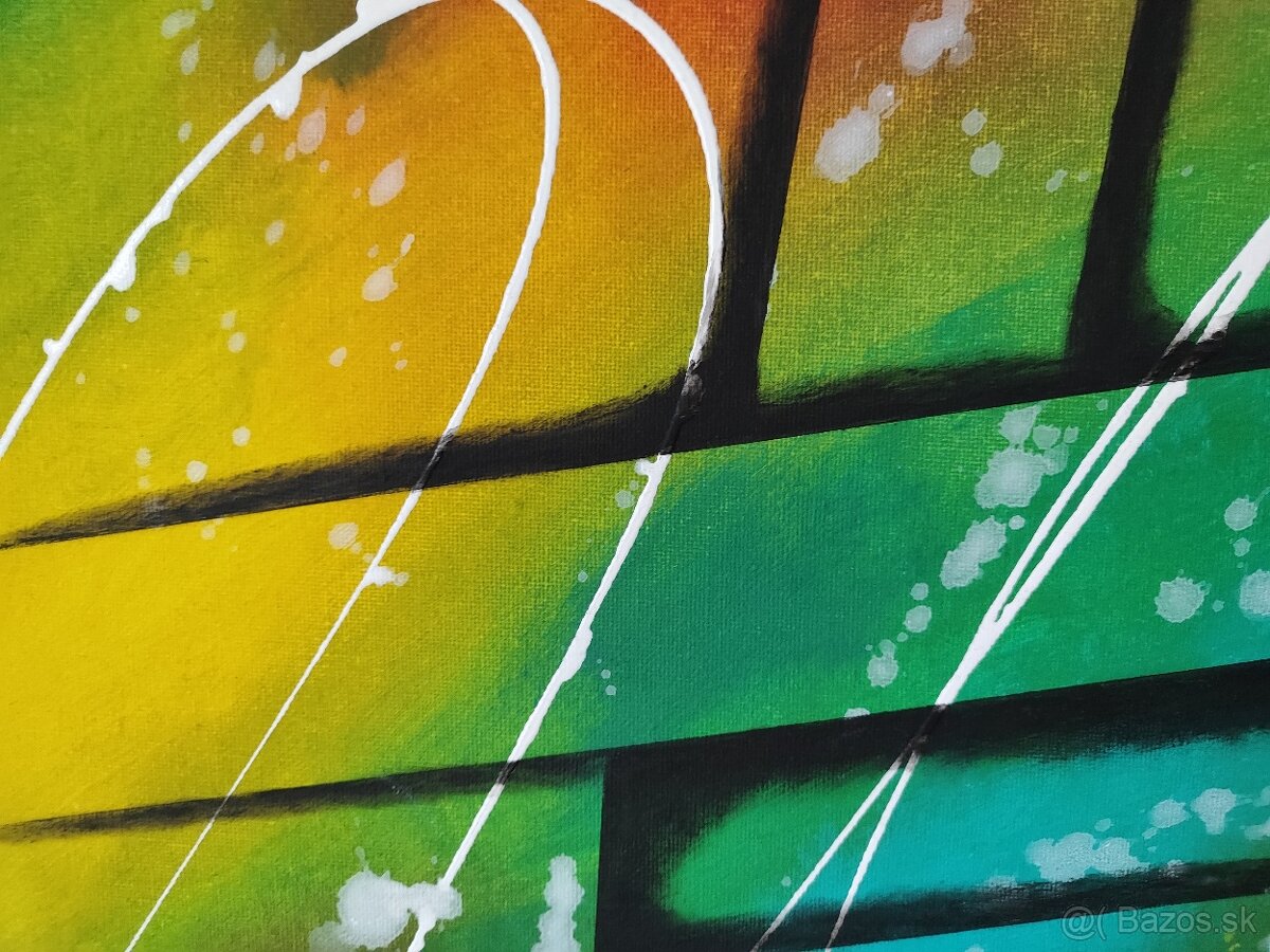 Ručne maľovaný obraz akryl - 2