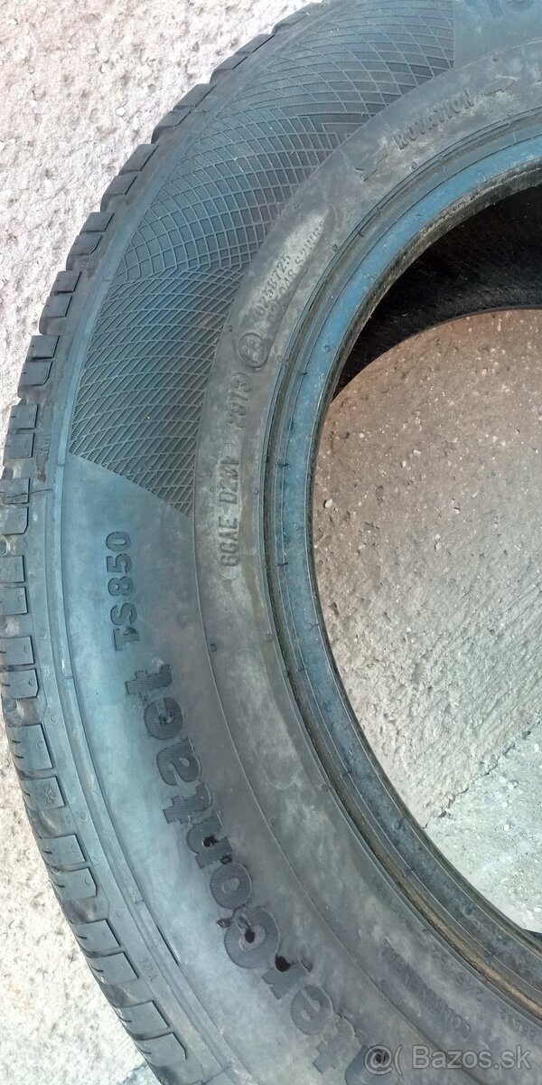 Predám 4 ks zimné pneu Continental 195/65 R15T - 2