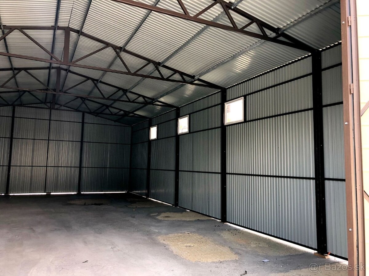 Predám plechovú halu 8 x 14 m - 2