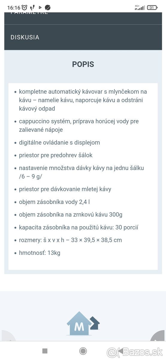 Kávovar Gaggia synchrony digital - 2