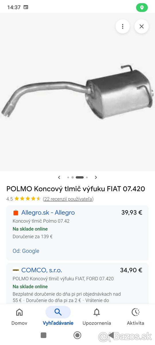 Koncový tlmič výfuku POLMO 07.420 - 2