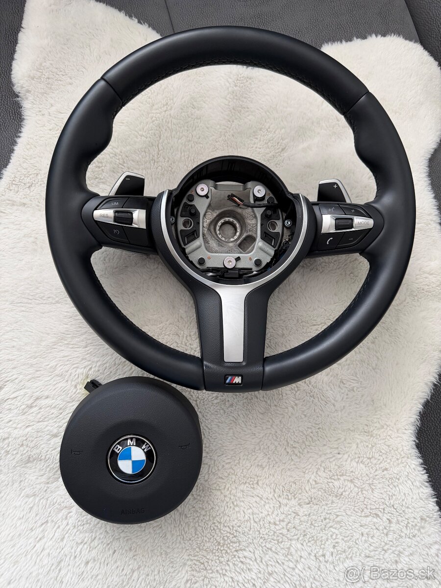 Predám BMW volant Mpacket F10/F01 s pádlami - 2