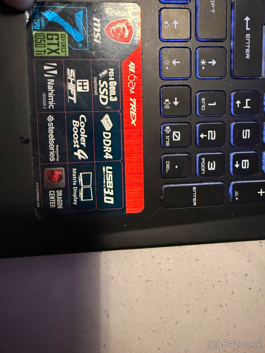 Herný notebook MSI GE62M 7REX - 2