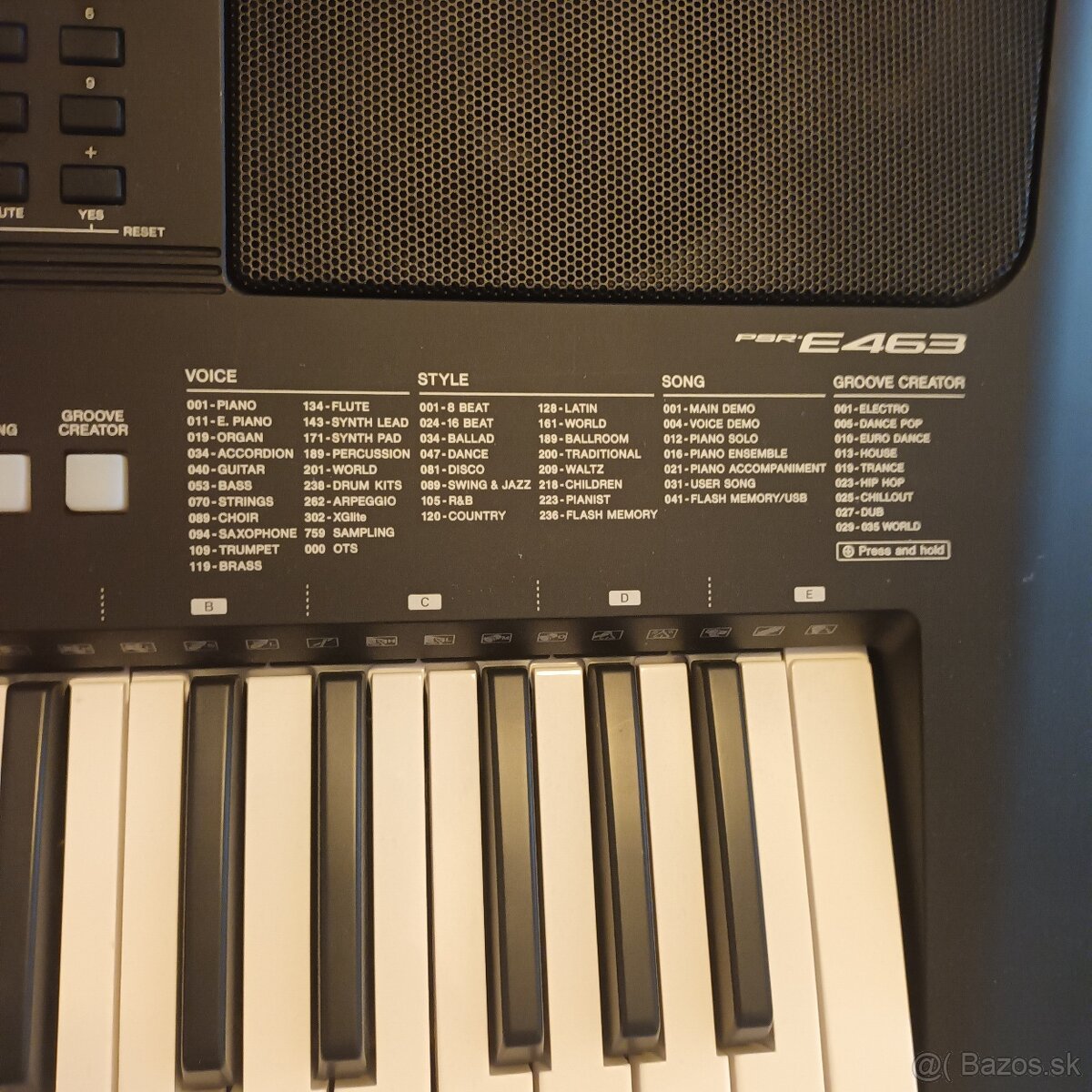 Keyboard, Yamaha E463 - 2