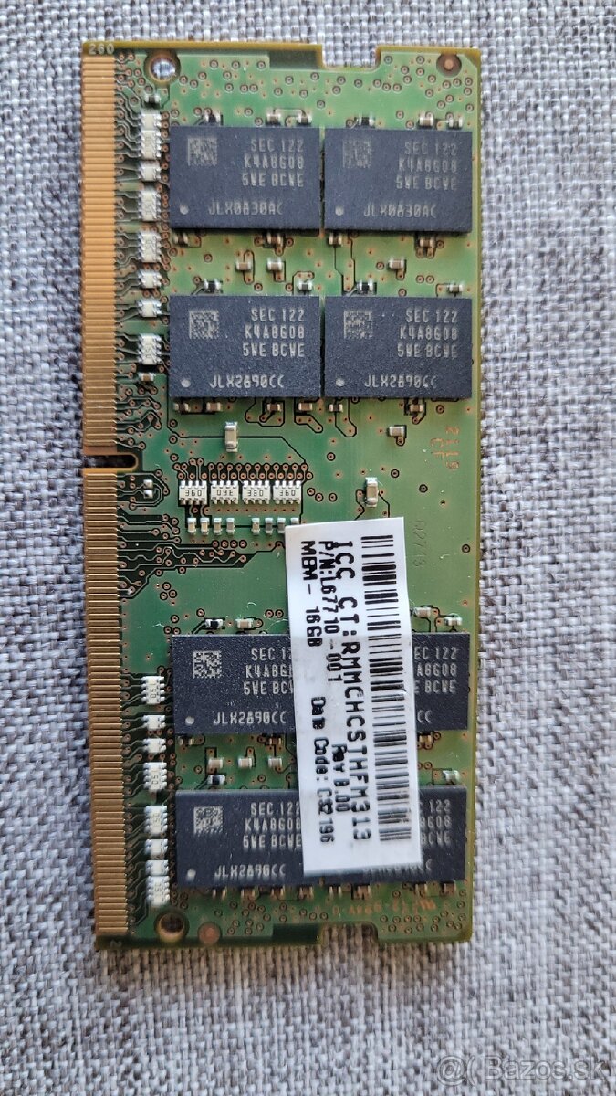 Predam 16GB ddr4 ram Samsung (nefunkcna) - 2