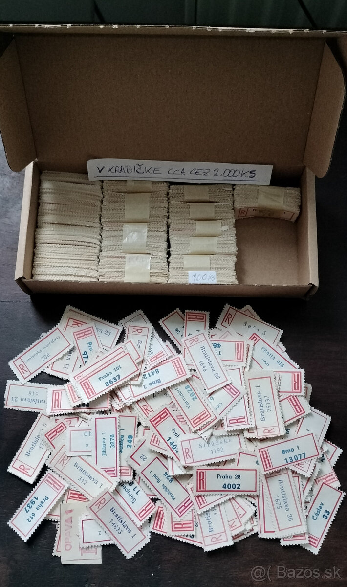 R-nálepky ČSSR v albume + R-nálepky, spolu cez 3000 nálepiek - 2