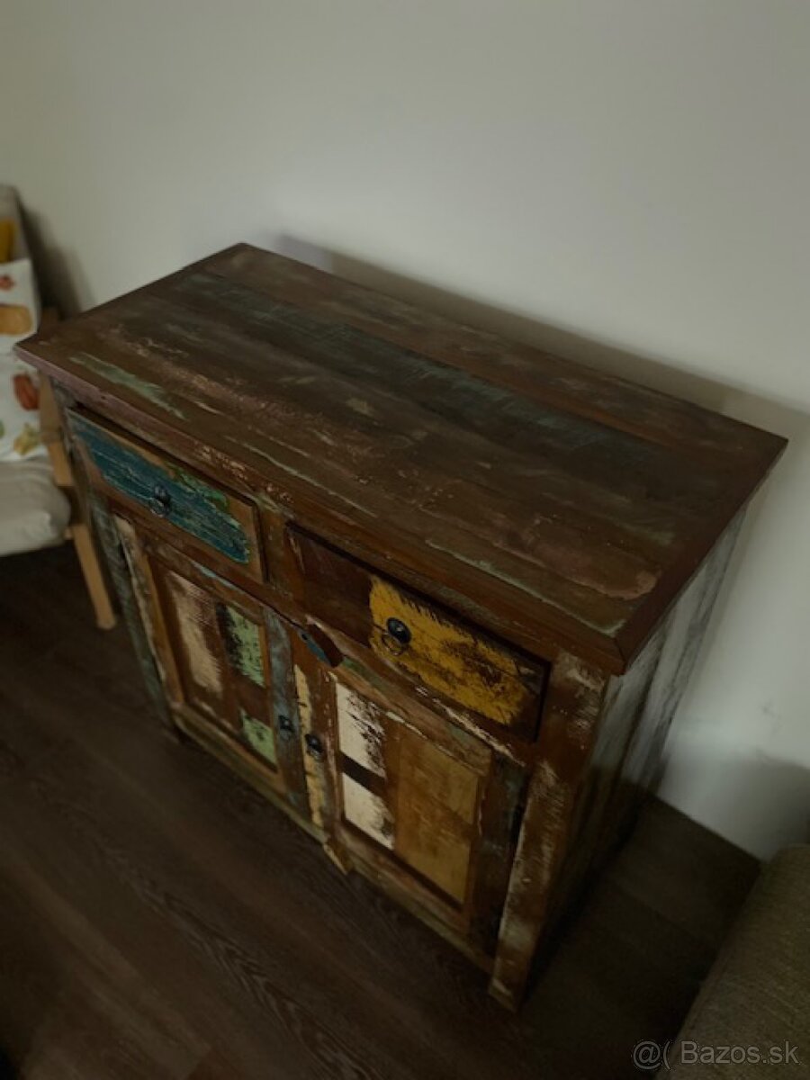 Komoda z recyklovaného dreva 85x85,2x40 - 2