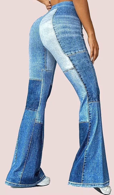 široke dámske nohavice S - 2