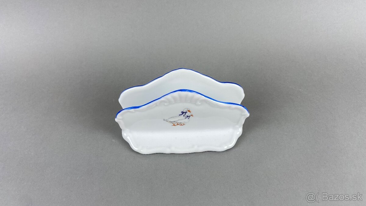 Stojanček na vreckovky husičky, MZ, modrá linka - 2